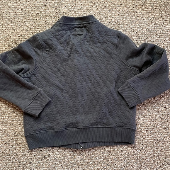 COPY - Dark Gray Quilted Bomber Jacket from Pact Size LARGE - Picture 8 of 9